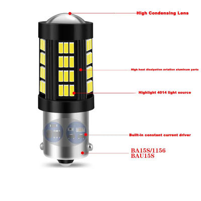 1157 1156 4014 66 SMD LED Brake Light Cars Reversing Interior LED Bulbs Auto Canbus