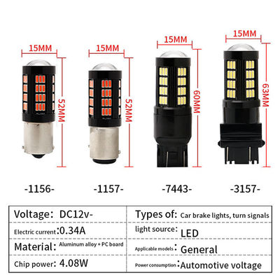 1157 1156 4014 66 SMD LED Brake Light Cars Reversing Interior LED Bulbs Auto Canbus