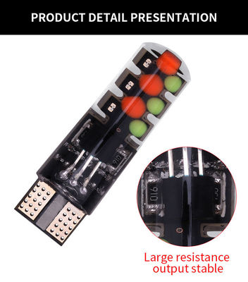 Brightness New type car Interior led light bulb T10 5050 6SMD RGB color With RGB With Remote strobe flashing lights